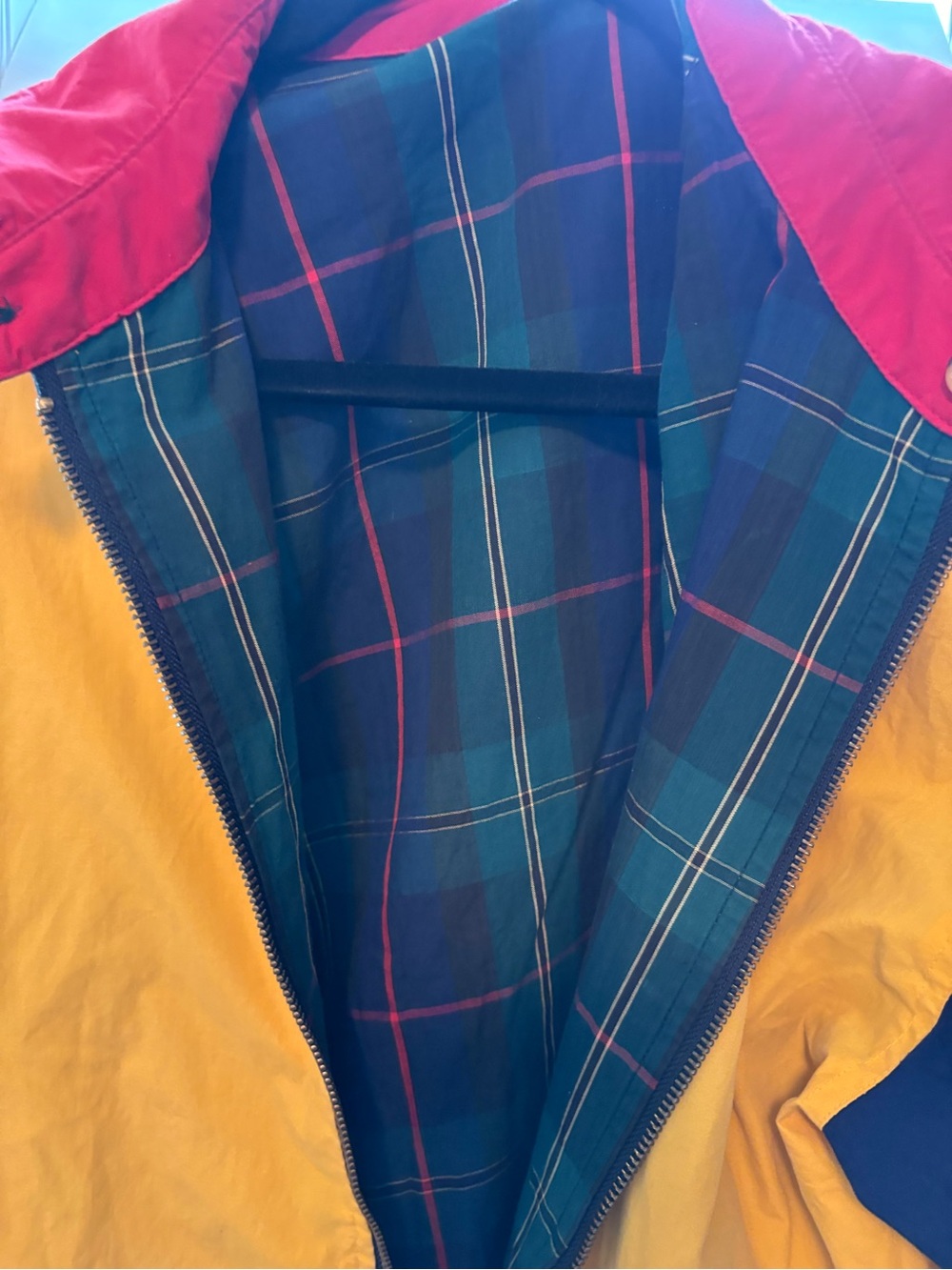 Mulberry Street Vintage Color Block Reversible Bomber Jacket-EUC - Picture 2 of 12